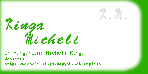 kinga micheli business card